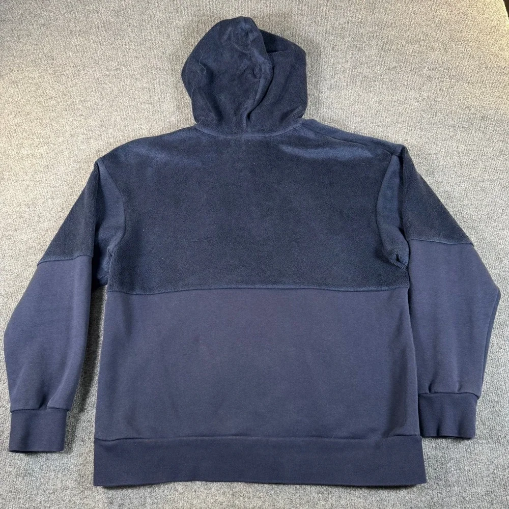 Nike Sportswear Mens Full Zip Fleece Hoodie Navy Blue 929117-451 Medium